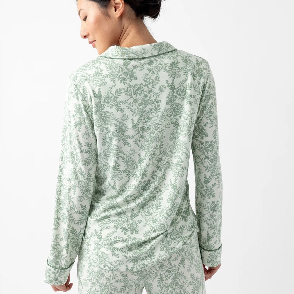 COZY EARTH: NWT Women's Bamboo Stretch-Knit Long Sleeve Pajama Top - Picture 3 of 6